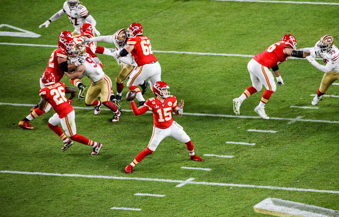 Patrick Mahomes in Super Bowl LIV